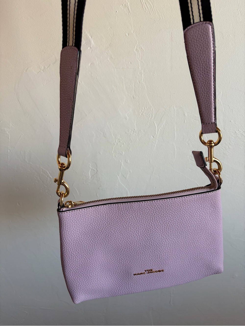 Marc Jacobs Lavender Crossbody Bag with Gold Hardware
